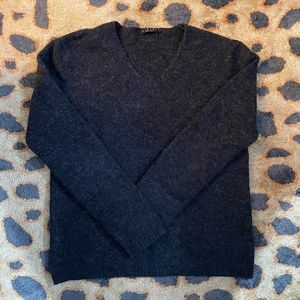 Sisley Gray Wool Sweater - Size Medium